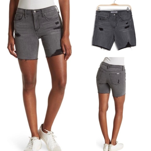 💋NWT Joe’s Distressed Bermuda Shorts In Halifax - Picture 1 of 15